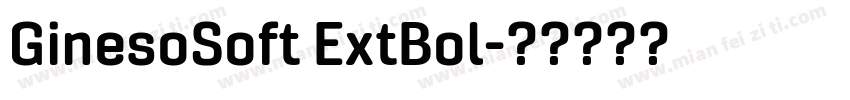 GinesoSoft ExtBol字体转换